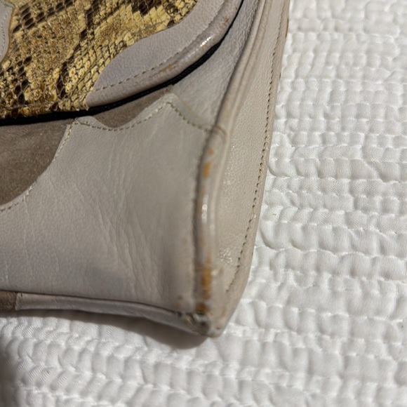 CREATIONS BY LAMA/VINTAGE SNAKESKIN SHOULDER BAG - Picture 3 of 8